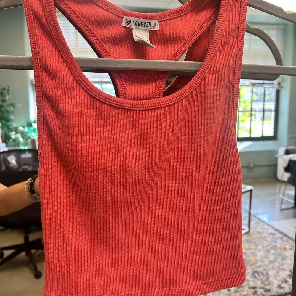 Forever 21 salmon colored Ribbed Tank Top